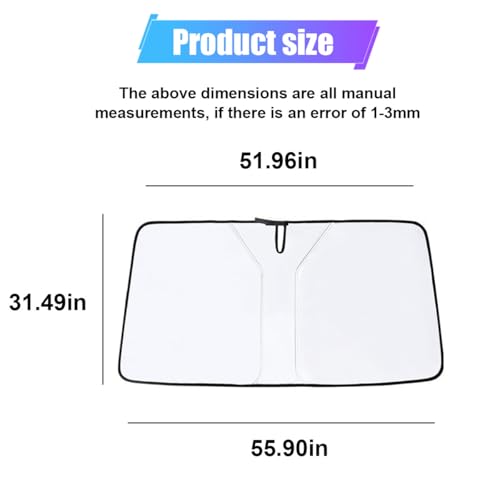 Parasol para parabrisas de automóvil plegable reflectante universal contra rayos UV 2