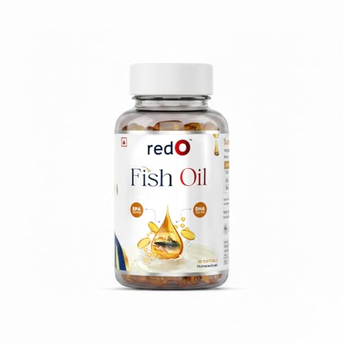 Image of redO Fish Oil Omega-3 2000mg EPA DHA Marine Formula 60 Capsules | Deep Sea Marine Fish Oil, Micro-filtered for Quality and Purity