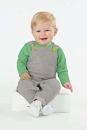 Jardineira Moletom, Up Baby, Meninos, Cinza, 8