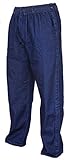 Funny Guy Mugs Tearaway Jeans - Premium Breakaway Pants - Elastic Waist Faux Denim Pants (Dark Blue, Medium)