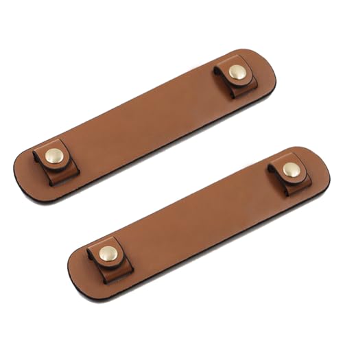Image of Anti-Skid Bag Shoulder Strap Pad 2 Pcs Leather Shoulder Strap Handle Wrap Cover Comfortable for Tote Crossbody
