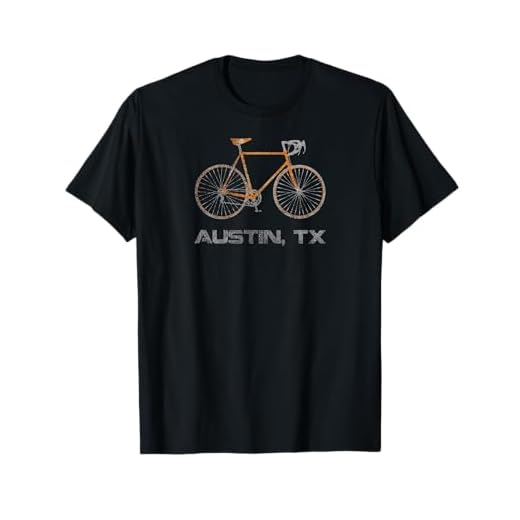 Vintage Austin TX Bike Cyclist T-Shirt T-Shirt