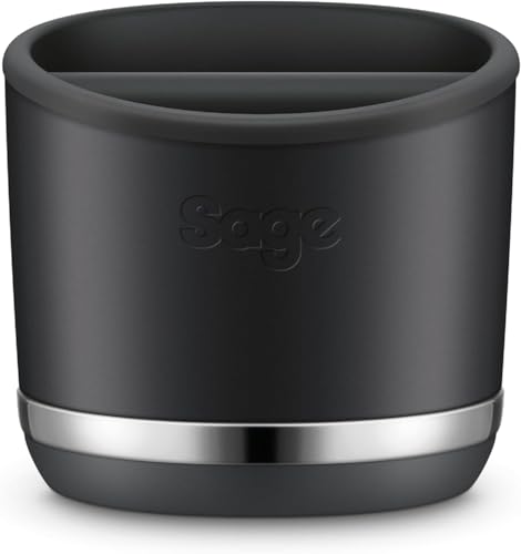 Sage Knock Box 10 - Para Desechar Sin Desorden los Posos de Café - Almacena hasta 10 Posos de Espresso, Trufa Negra