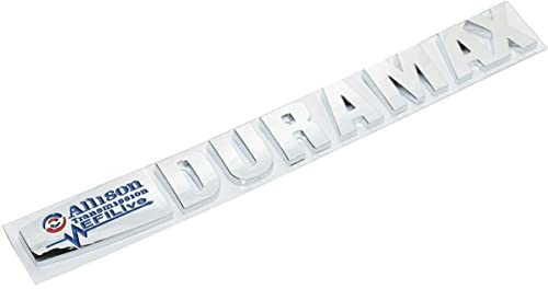 Image of 2X Allison Efi Live Duramax Emblems 3D Badge Nameplate Replacement for Duramax (Blue Chrome)