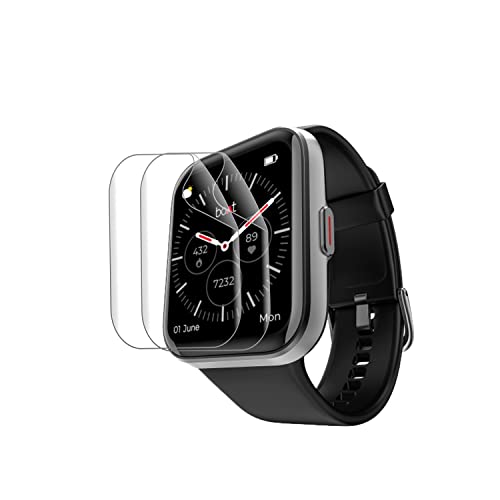 Image of [Pack 2 For Boat Xtend Talk Smart Watch Screen Guard Scratch Guard Full Screen Protector Compatible for Boat Xtend Talk 1.69 inch inch- Flexible TPU - HD Clear (Pack of 2)