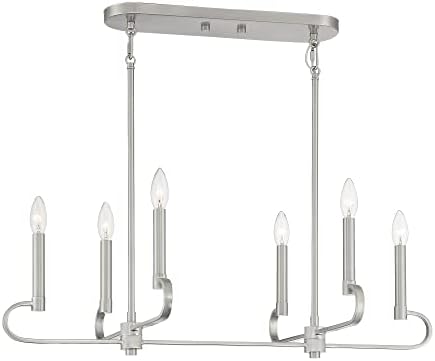 DESIGNERS FOUNTAIN Summit 6 Light Island Light, Brushed Nickel, D269C-IS-BN