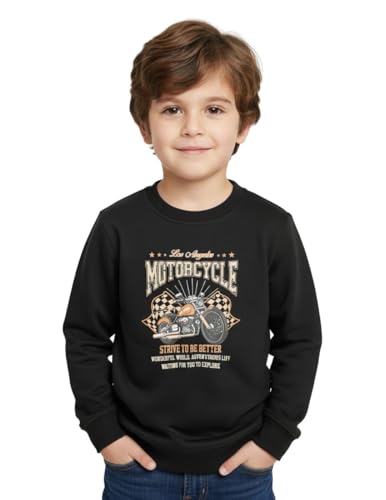 Image of Mack Jonney Boys Printed Fleece Sweatshirt - Warm Winter Pullover for Kids -M5367
