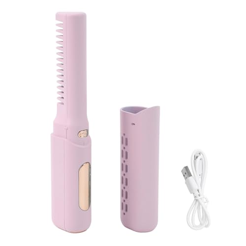 Plancha de pelo mini recargable inalámbrica morada miniatura 2