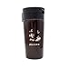 Abcsea 1 Pièce Tasse à Café en Acier Inoxydable, Thermo Mug de Voyage, Tasse en Acier Inoxydable pour Café, Tasses de Voyage， Thermos Café Mug, 380 ML, Marron
