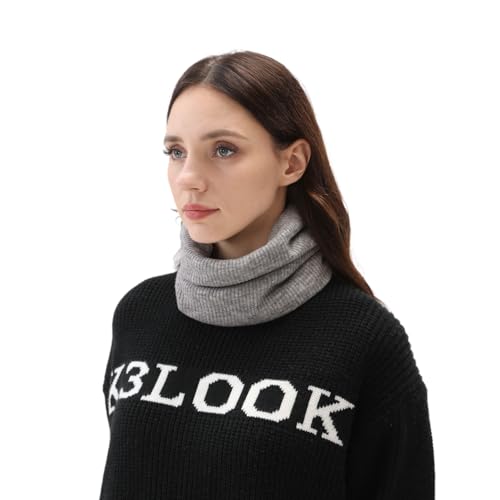 Winter Scarf for Women Neck Gaiter Double-Layer Neck Warmer Fleece Infinity Scarf for Cold Weather Gifts2