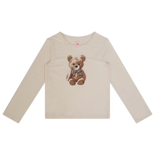 Image of Girls Long Sleeve Fall Graphic Tops, School Sports Tees, 4 Pack Multiple Pattern Tshirts