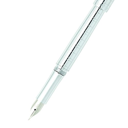 Sheaffer Intensity Medium Nib Fountain Pen, Medici Engraved, Chrome Plate Trim (E0923753) #TOP2