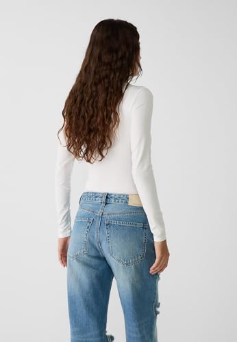 Image of SIGHTBOMB Trapezium Narrow Back Square Neck Microfiber Feather Touch Long Sleeve Cuddle Soft TOP for Women