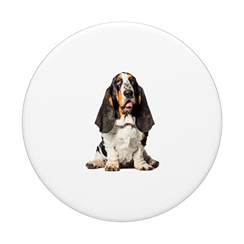 Basset Hound PopSockets Swappable PopGrip, Black - Image 3