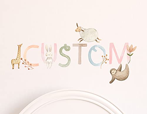Vinilo decorativo personalizado con acuarela para pared