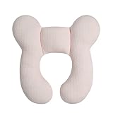 Blublu Park Baby Head Support Pillow for Newborn Toddler, Soft Cotton Baby Travel Pillow for Car Sea