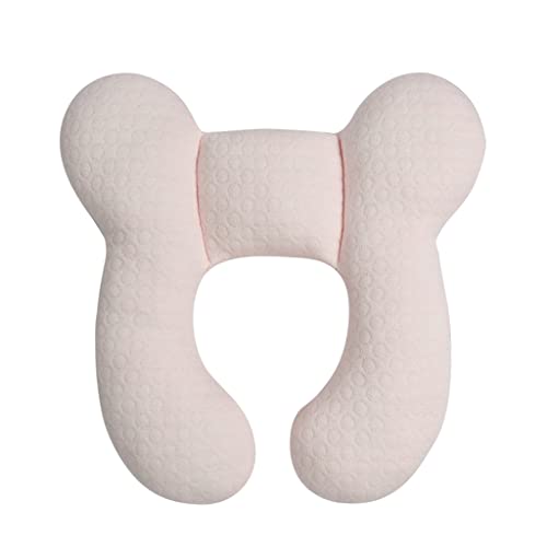 Blublu Park Baby Head Support Pillow For Newborn Toddler, Soft Cotton Baby Travel Pillow For Car Seats And Strollers For Baby, Pink #TOP1