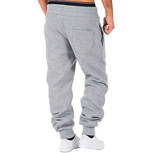 Cargo Pants For Men Relaxed Boot Cut Hiking Cargo Pants Slim Joggers Comfort Stretch Classic Flat Front Cargo Pant Golf Pants Men Stretch Tapered Leg(Grey,Large) #TOP1
