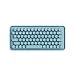 Rapoo Ralemo Pre 5 Kabellose Tastatur Mechanische mit Bluetooth/2,4 GHz/Kabel, Retro Schreibmaschine Tastatur Rund mit Blauen Switches, Deutsches Layout QWERTZ, 79 Tasten für PC/Mac/Laptop,Blau