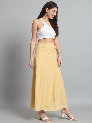 Image of Women's Long Wrap Around Maxi Skirt | Women Wear Long Skirt