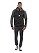 Produktbild Arctic Seven Herren Regenjacke mit Kapuze Windbreaker Schlupfjacke AS324 [AS-324-Schwarz-Dunkelgrau Größe S-Gr. S]