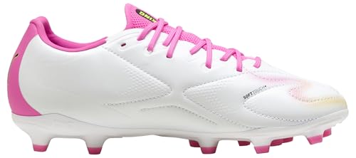 Tenis de fútbol PUMA King Match JR blanco rosa botas césped artificial 35 4