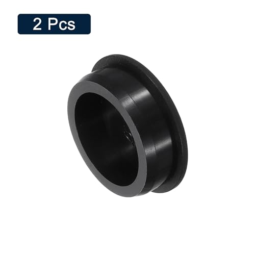 Image of uxcell 2 Pcs Black Plug Holes, Waterproof Rubber Button Plug for 43mm / 1.69 inch Hole
