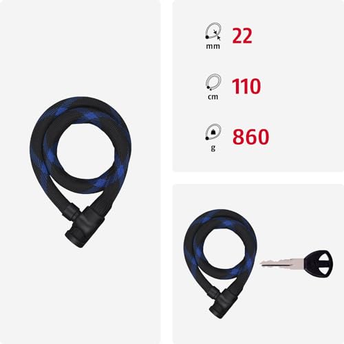 ABUS Ivera Steel-O-Flex 7200 Fahrradschloss mit Panzerkabel