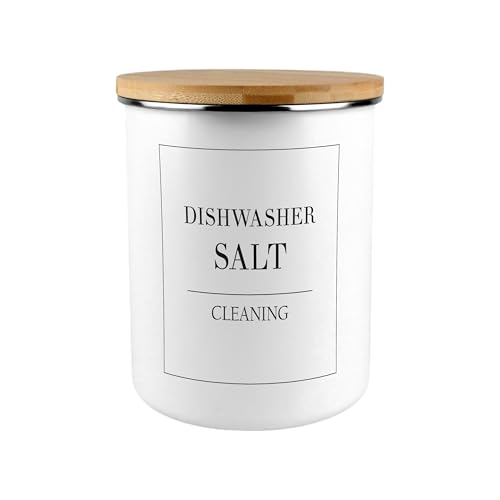Purely Home White Minimalistic Dishwasher Salt Storage