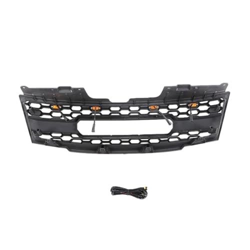 Calandre voiture LED noir mat pour Pathfinder 2008-2014 avec eclairage integre - 5