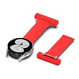 FTRONGRT 20mm Silicone Bracelet pour montre Garmin vivoMove Style, Sangle de Goupille, Sangle de Remplacement pour Garmin vivoMove Style.Rouge