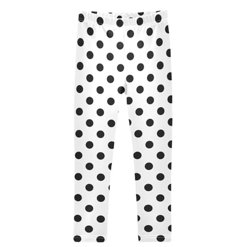 Girls Leggings Ankle Length Leggings Comfort Warm Stretchy Tights Pants for Kids Girls 4-10 Years