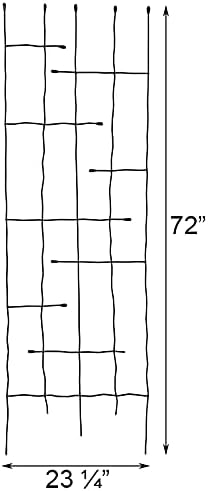 Panacea Forged Twig and Leaf Trellis Package, Black, 72" H – Set of 3 Metal Garden Trellises – Includes 1 Wide & 2 Narrow Decorative Trellises – Outdoor Plant Support for Climbing Flowers & Vines