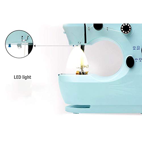 Machine à coudre électronique multifonction double vitesse avec LED bleue - 4
