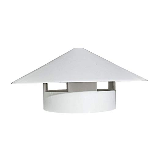 Chapeau de cheminée PVC 110 mm imperméable contre infiltration eau