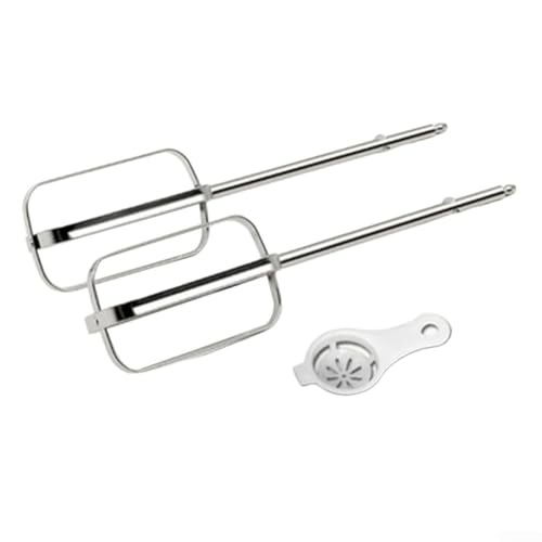 Gdfnmogo Stainless Steel Mixer Components for Kenwood Handheld Mixers – Replacement for Blender Attachments, Dough Hook & Mixing Paddle, Dishwasher Safe, Durable Food-Grade 304 Steel (Set of 2)