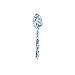 Enamelware 12 Inch Large Spoon - Blue Marble