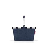 reisenthel Carrybag XS Twist Navy – Robusto cestino per la spesa con pratica tasca interna – Design elegante e impermeabile