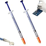 0.2ML*2 Set Leitlack Leitsilber Leitfähiger Kleber Silberleitlack Elektrisch Leitender Kleber für Heckscheibenheizung Reparatur Tastaturen Leiterplatten und Fernbedienungen