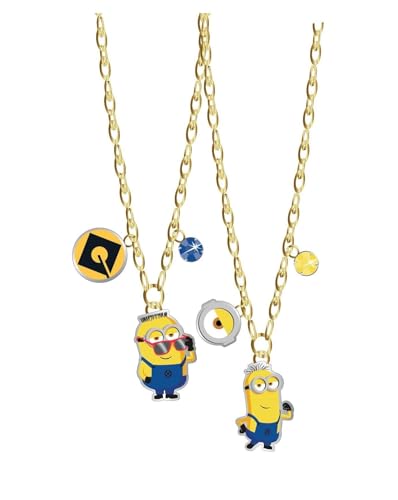 Product Image of the LUV HER Minions BFF Necklace Set, Girls and Boys Friendship Gift for Ages 3+