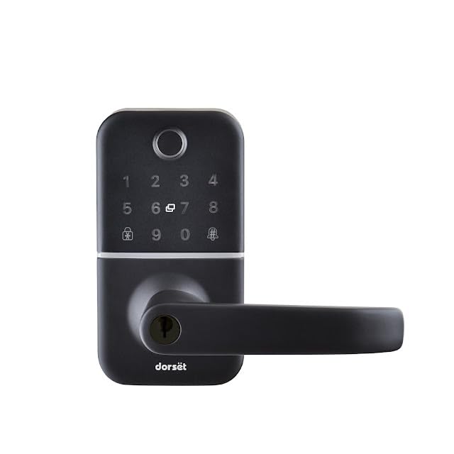 Dorset SMATO 701 Fingerprint Door Lock | Mortise Digital Door Lock with BLE inbuilt | Fingerprint, Password, RFID and Key Access| Digital Lock for Home | Ideal Door Thickness - 35-90 mm, Black (B0CVQJ46W3) Amazon Price History, Amazon Price Tracker