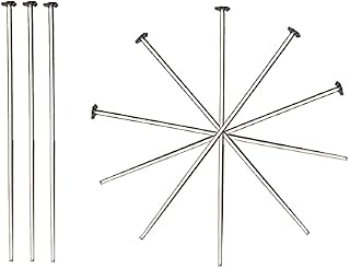 200 Pcs Stainless Steel Head Pins T-Shaped Flat Head Pins Silver Flat Pins Jewellery Head Pins for Jewelry Making Craft