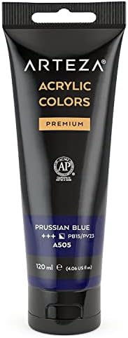 ARTEZA Metallic Acrylic Paint, Pearl Golden Hour A213, 120 ml Pouch, Highly Pigmented & Fade-Resistant, Non-Toxic, Art Supplies for Artists & Hobby Painters
