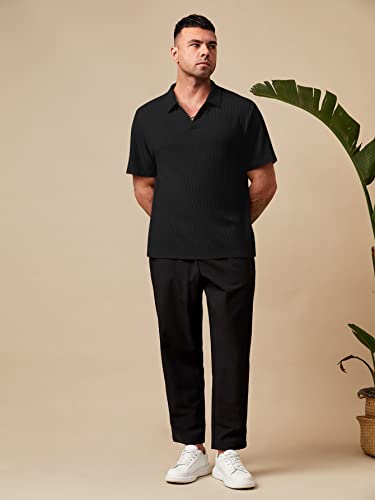 Image of GRECIILOOKS Polo T-Shirt for Men - Cotton Short Sleeve Regular Fit Tee | Perfect for Golf, Travel & Outdoor Casual Look