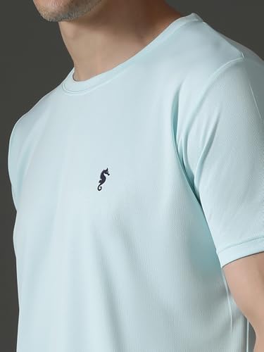 Image of EPPE Men's Round Collar T-Shirt | Regular & Dry Fit Summer Stylish Casual Tee | Polyester Half Sleeve T-Shirts for Men.