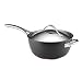 Anolon Nouvelle Copper Hard Anodized Nonstick 5.5-Qt. Covered Saucier with Helper Handle