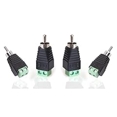 4 PACK- RCA MALE PLUG