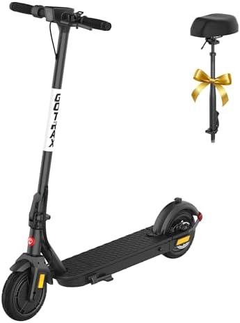 Gotrax Fusion Seat Electric Scooter for Adults, 8.5" Solid Tire M...