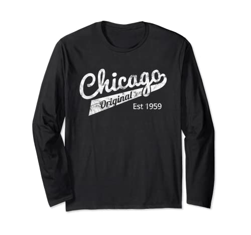 Chicago Original Nato nel 1959, stile jersey per compleanno Maglia a Manica