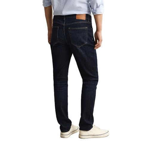 Jeans Slim Gant Dark Blue pour Homme Idéal pour le Bureau et les Sorties
